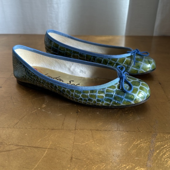 LONDON SOLE BALLET FLATS Multicolor SOLES SIZE 38.5 - Picture 3 of 9